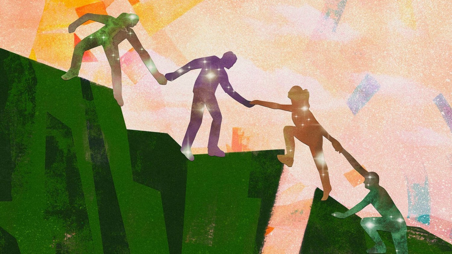 helping each other