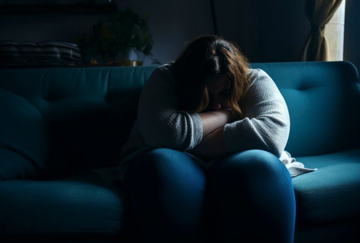Depressed woman