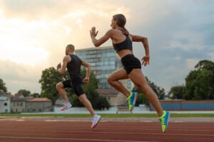 athlete running